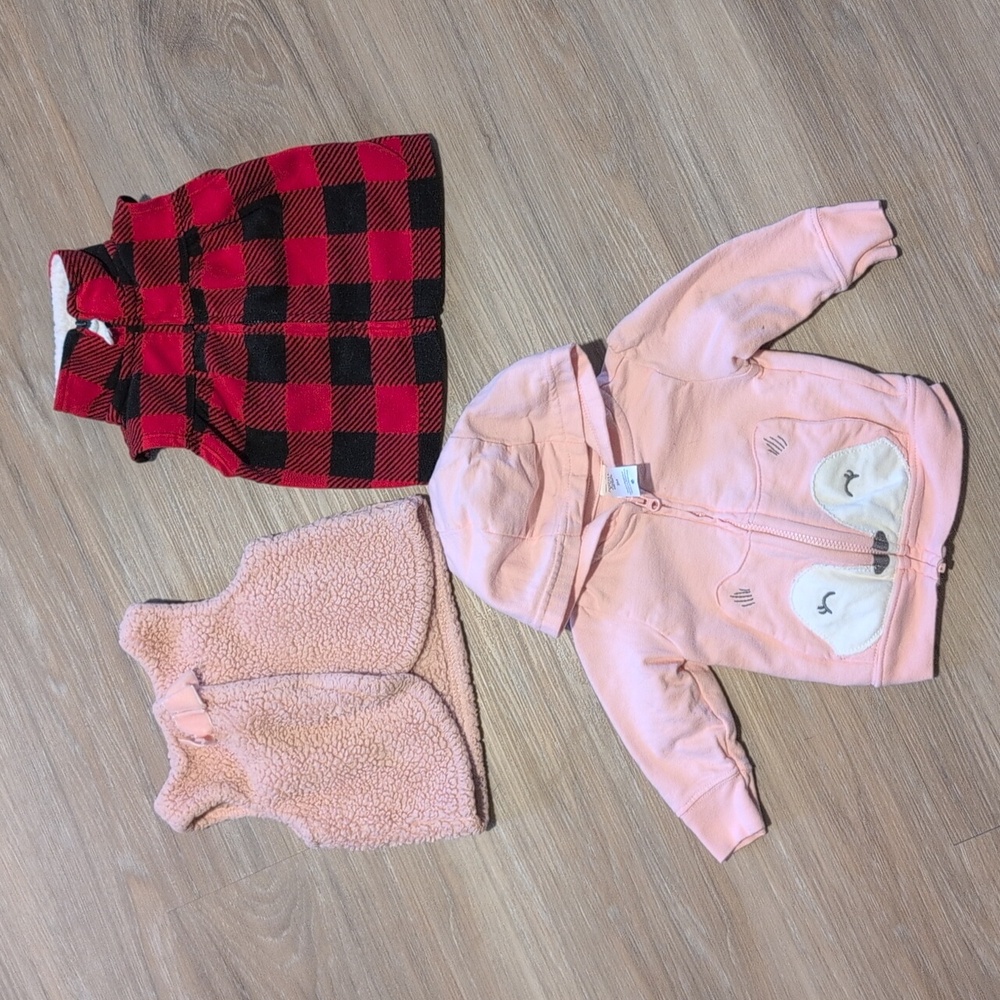 Carter's 3month Size Hoodie and Vests